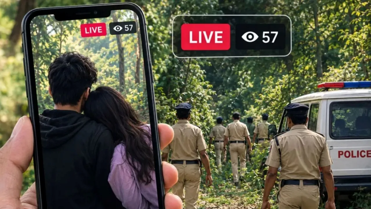 gujarat tribal couple suicide instagram live police rescue fail